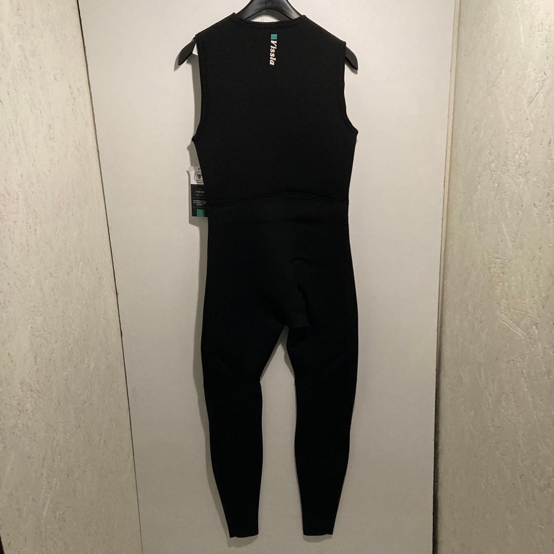 新品 VISSLA 2mm ロングジョン ウェットスーツ L ブラック ビスラ