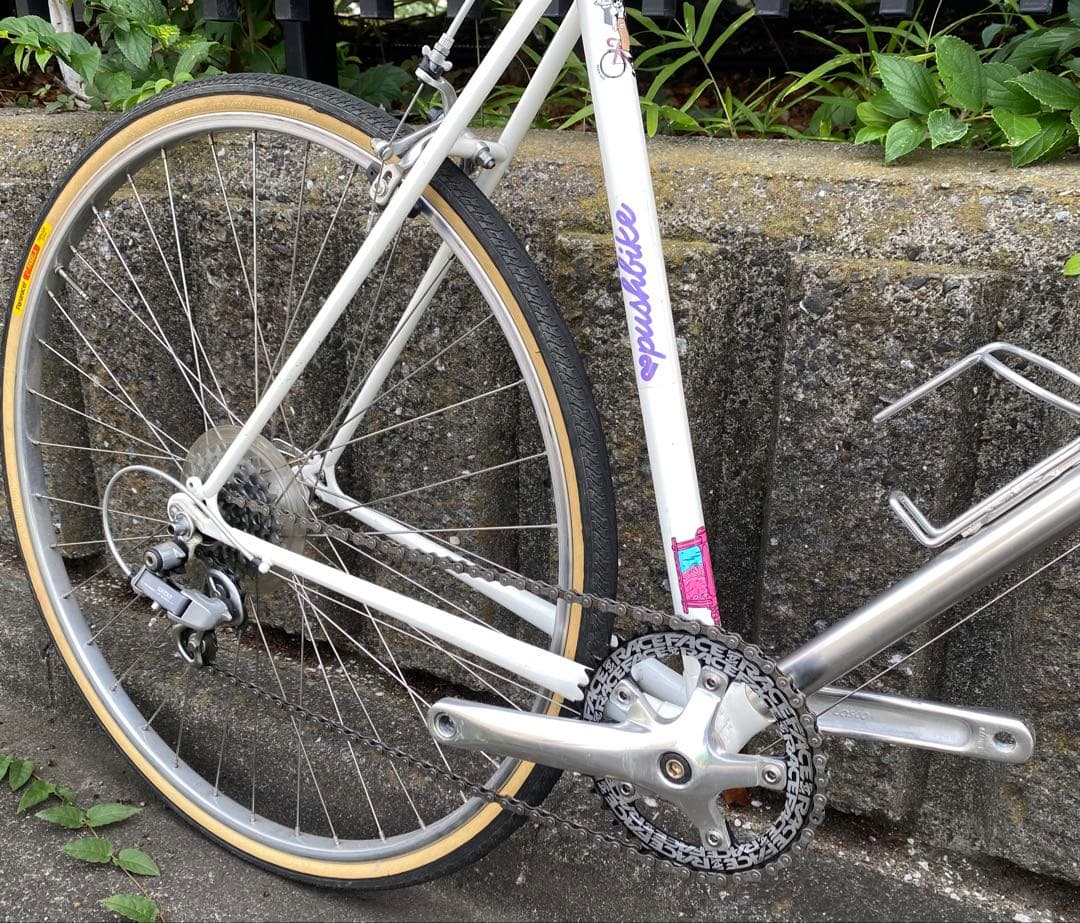 Yamaguchiアルミクロモリロードバイク　コミューター仕様