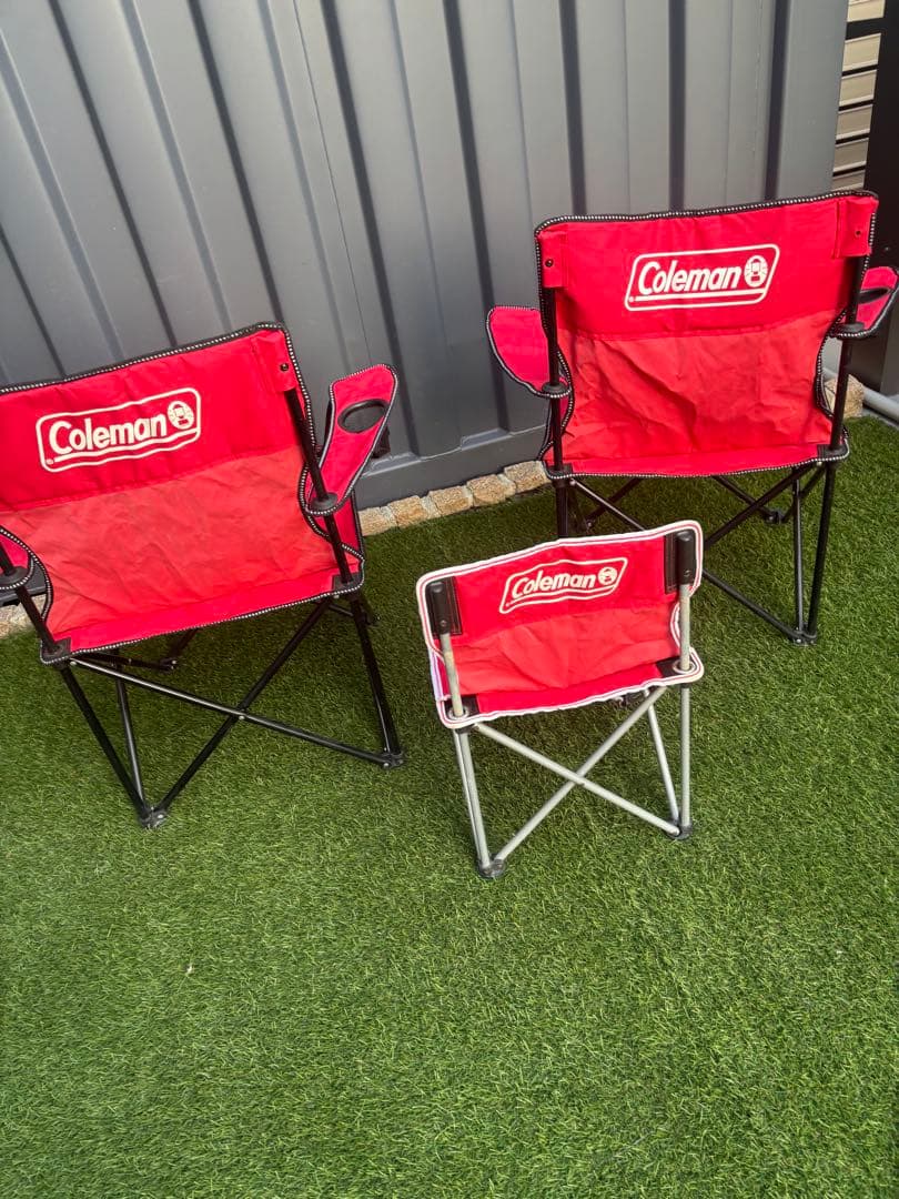 Coleman 折りたたみチェア　3個セット　難あり