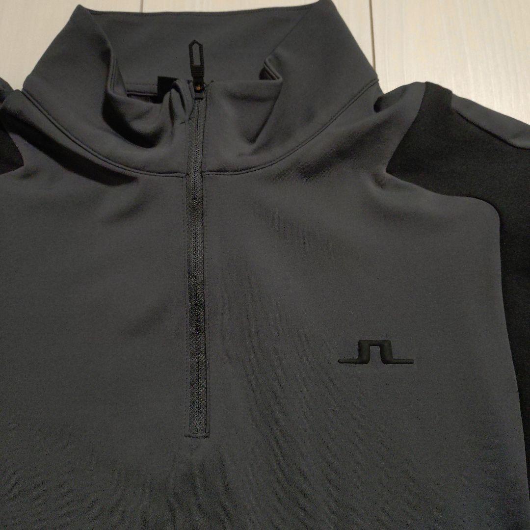 Ｊリンドバーグ メンズ　ハーフジップ グレー メンズシャツ M