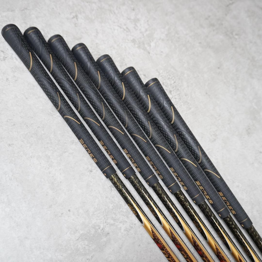 【美品】HONMA BERES IS-02 星2 7本 フレックスR 金モグラ
