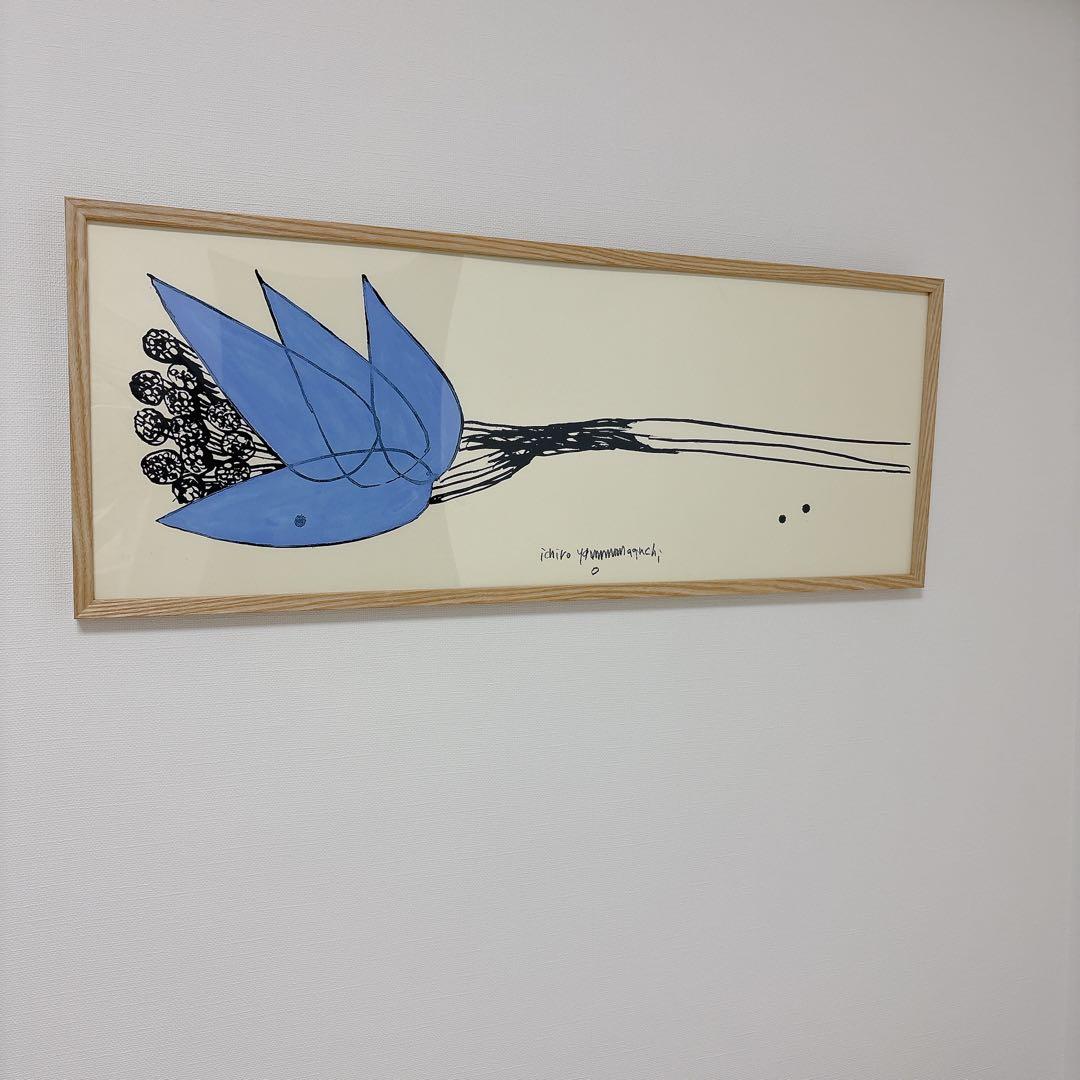 山口一郎　IDEE アートポスター　HANA Blue・no.1