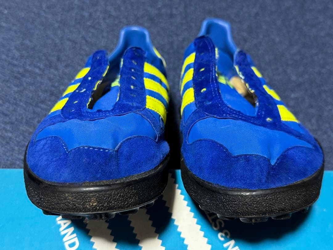 adidas 西ドイツ製1980年マラソンシューズ 青/黄 26.0cm