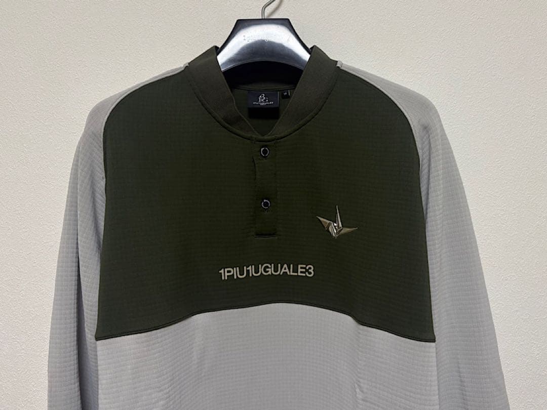 新品1PIU1UGUALE3 GOLF24AWパワーグリッドBLADEポロシャツ