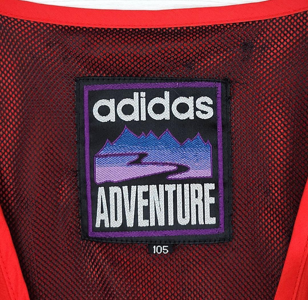 90ｓadidas ヴィンテージ　レッド　フィッシングベスト XL（105）