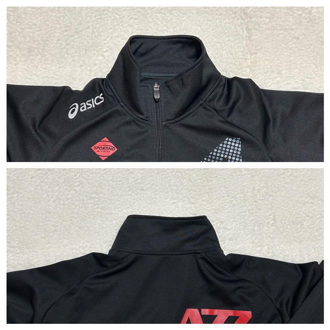 asics A77 ジャージ トレーニングウェア セットアップ ブラック O