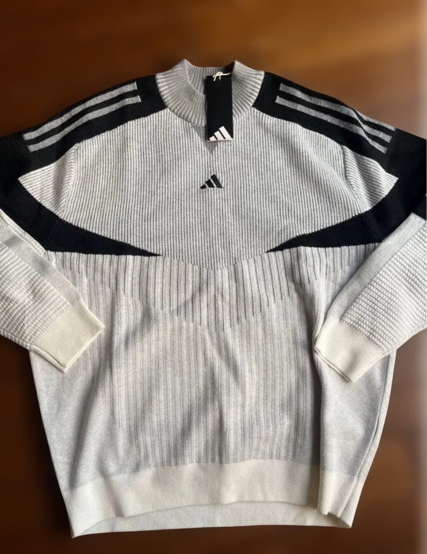 新品　アディダス　adidas ゴルフ　クルー　モックネック 長袖セーター XL
