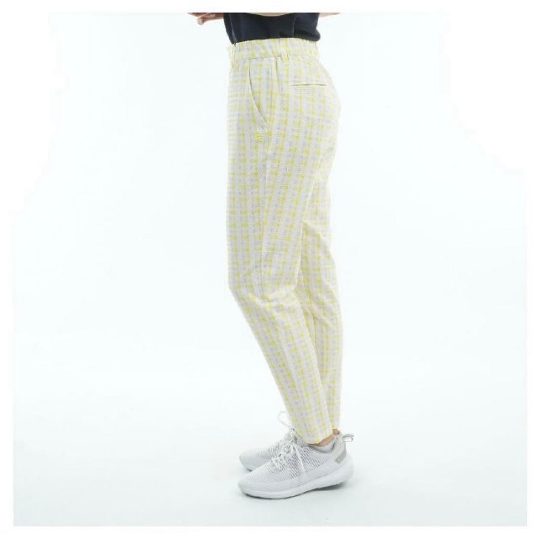 美品 PEARLY GATESストレッチ サッカーギンガムパンツ 25春夏
