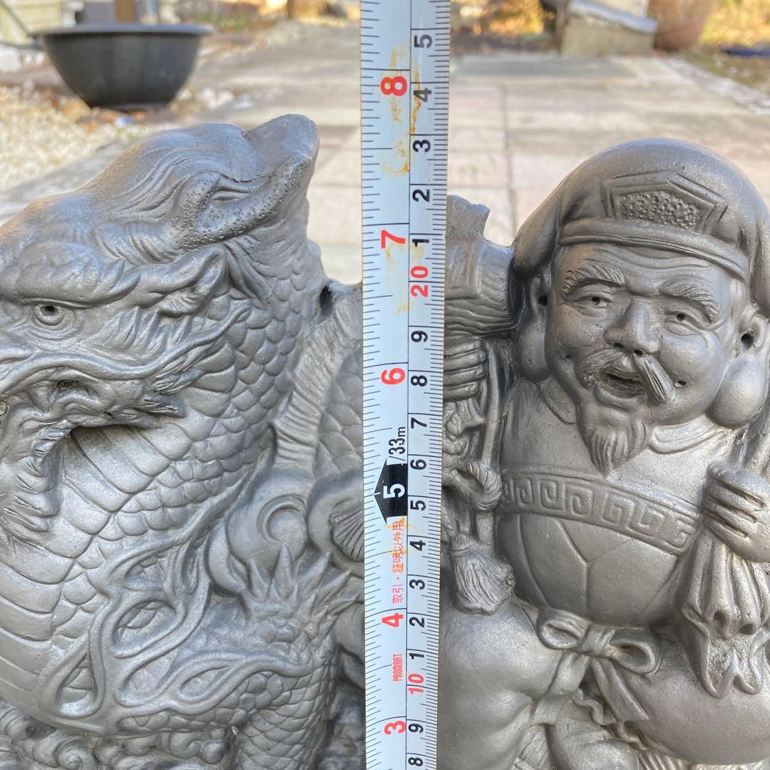 縁起物　大黒天　瓦　置物