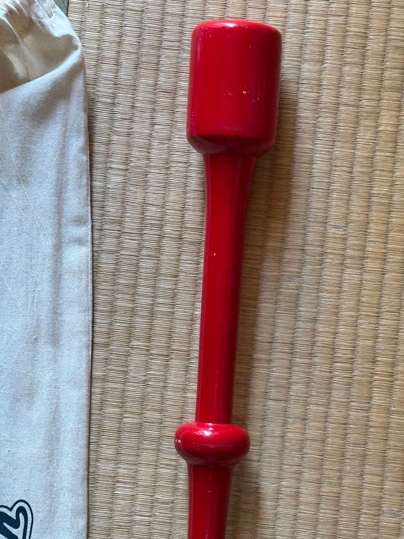 トレーニングバット 8 レッド 収納袋付き