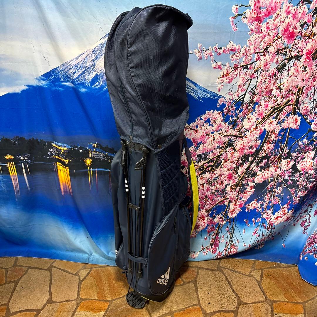 寶BV-1143 adidas アディダス キャディバッグ スタンド式 ネイビー