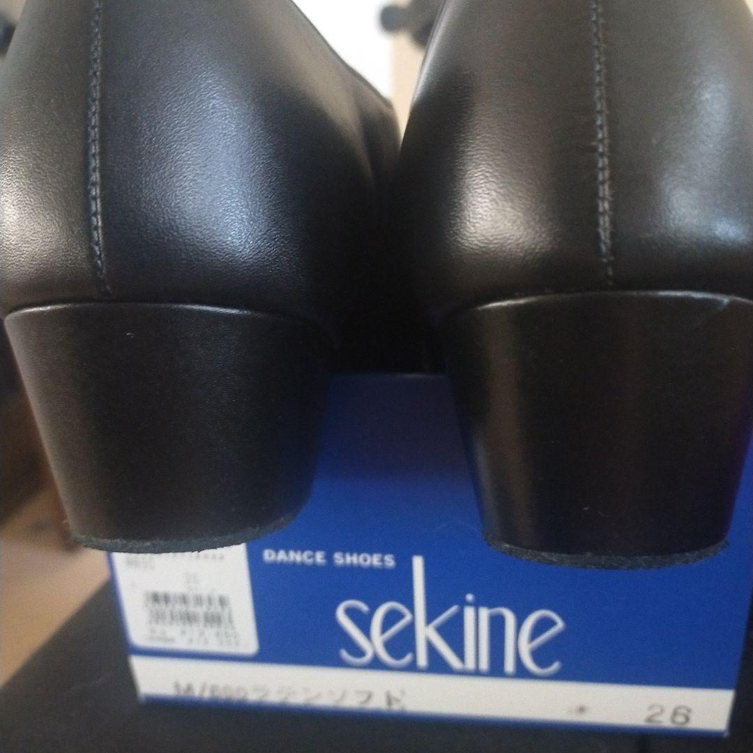 最終お値下げ sekine ダンスシューズ M890 26 黒