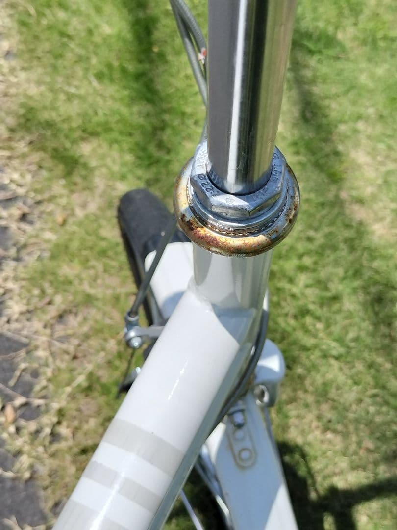 折りたたみ自転車 ホワイト　ブリジストン