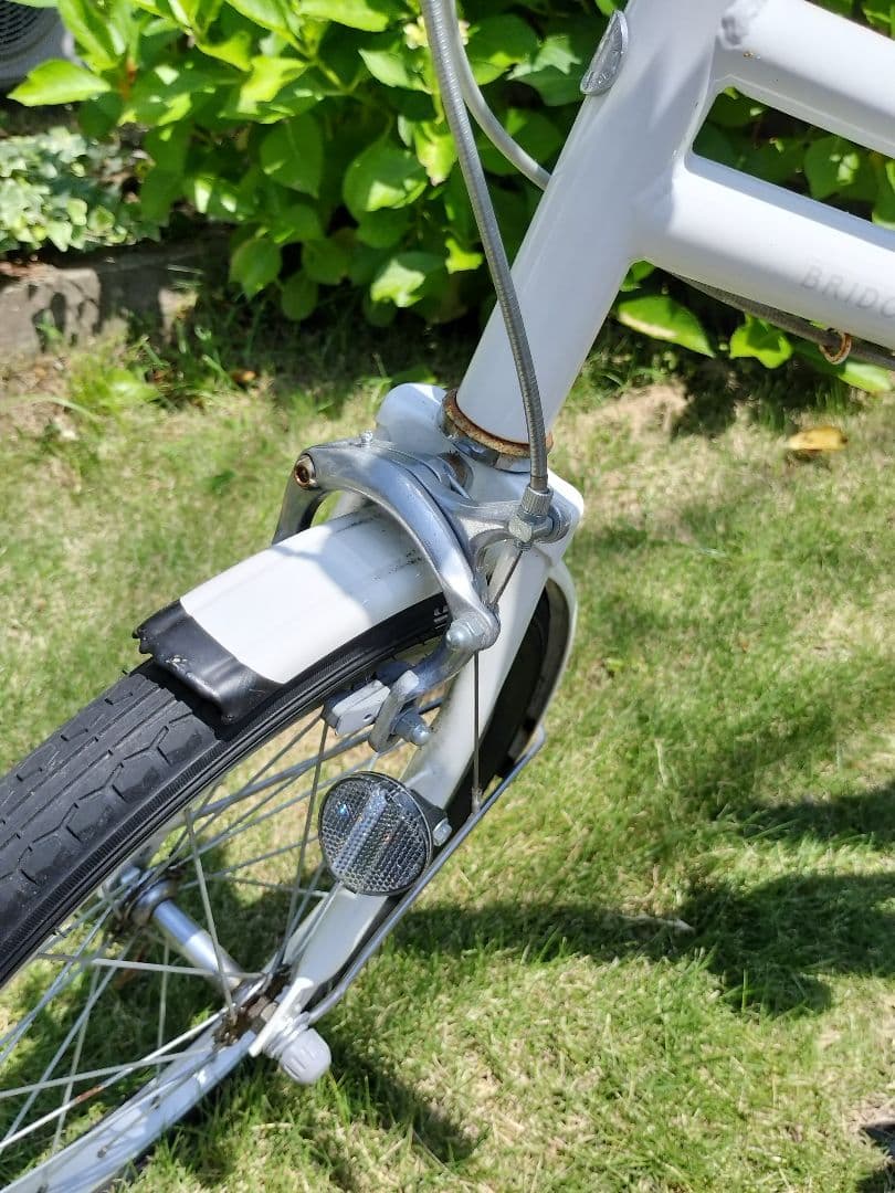 折りたたみ自転車 ホワイト　ブリジストン