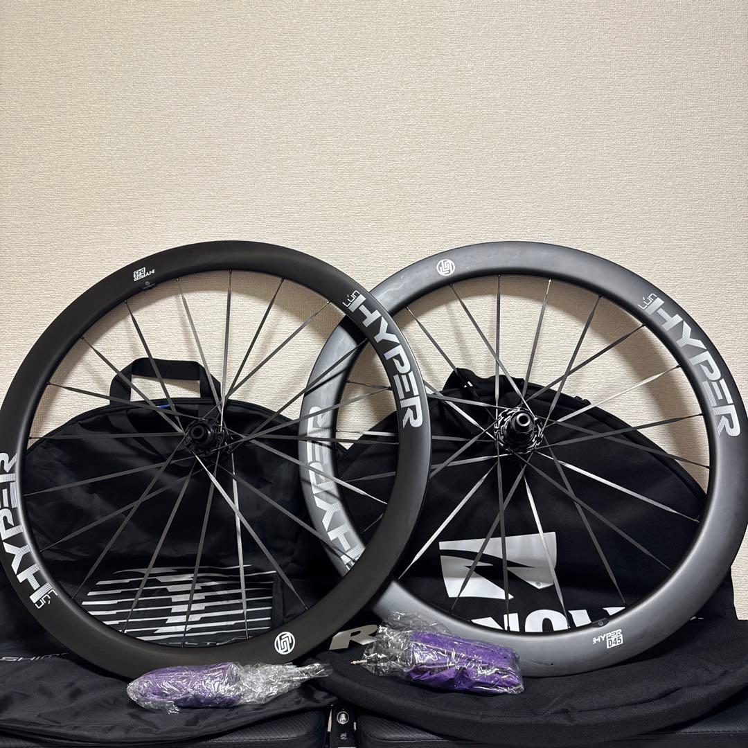 フジチカドウシル施工済 lun hyper 3.0 D45 カーボンホイール