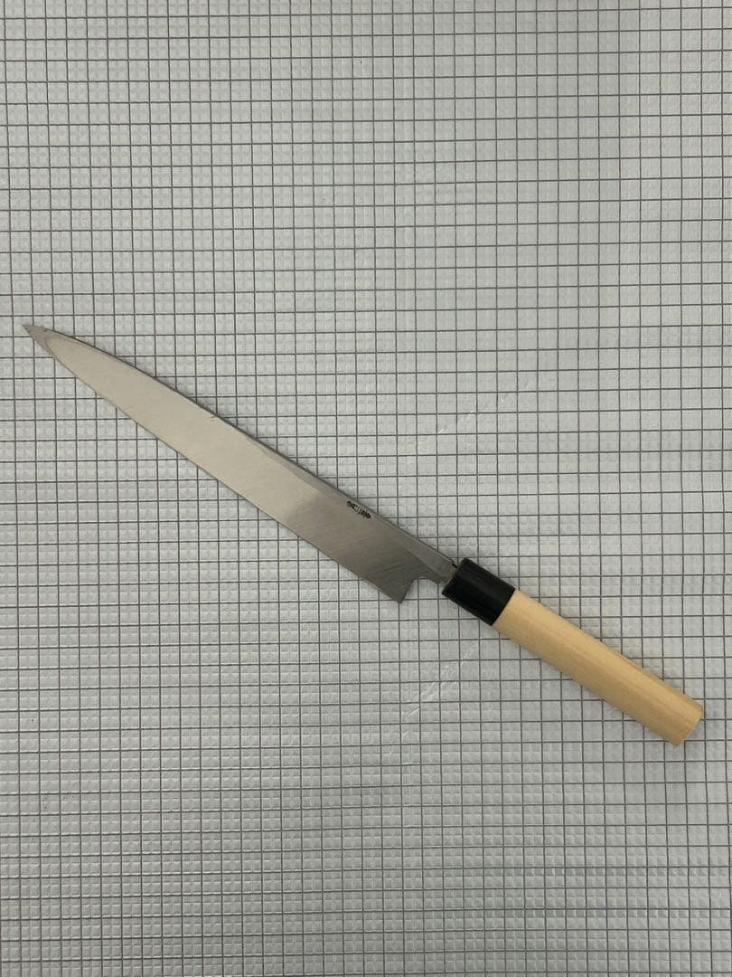包丁 刺身包丁 柳刃包丁 240mm 安来鋼青紙２号 PWCシノギ柄 ①