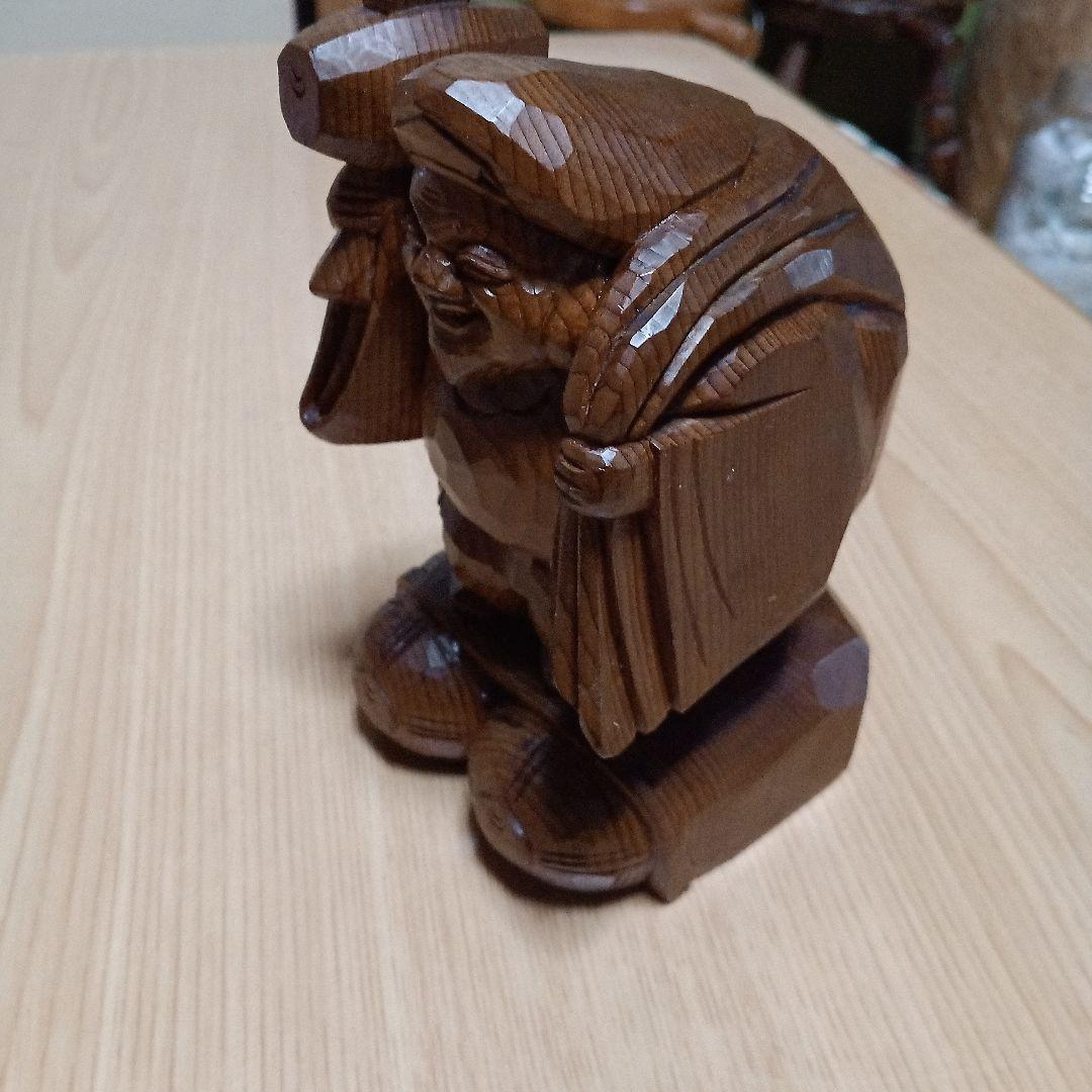 飛騨一位細工　大黒様　木製彫刻