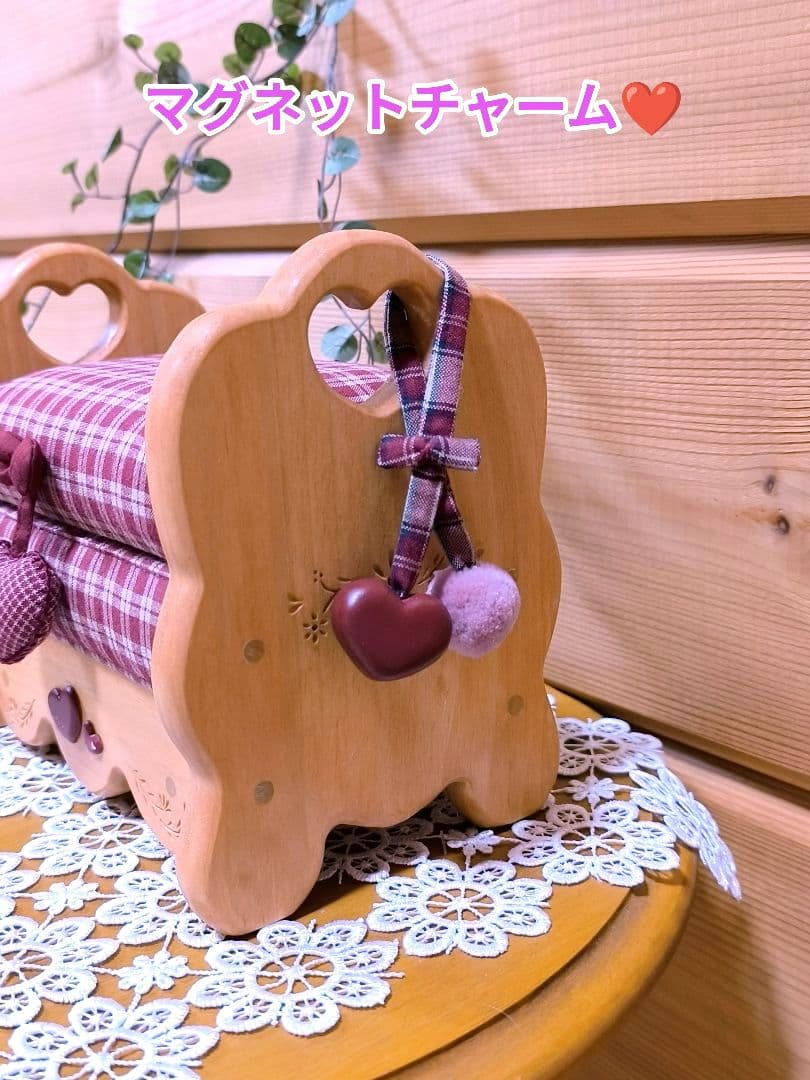 ⭐️アメリカンカントリー雑貨❤オットマンの小物入れ ☘️ハート❤ドールベンチにも