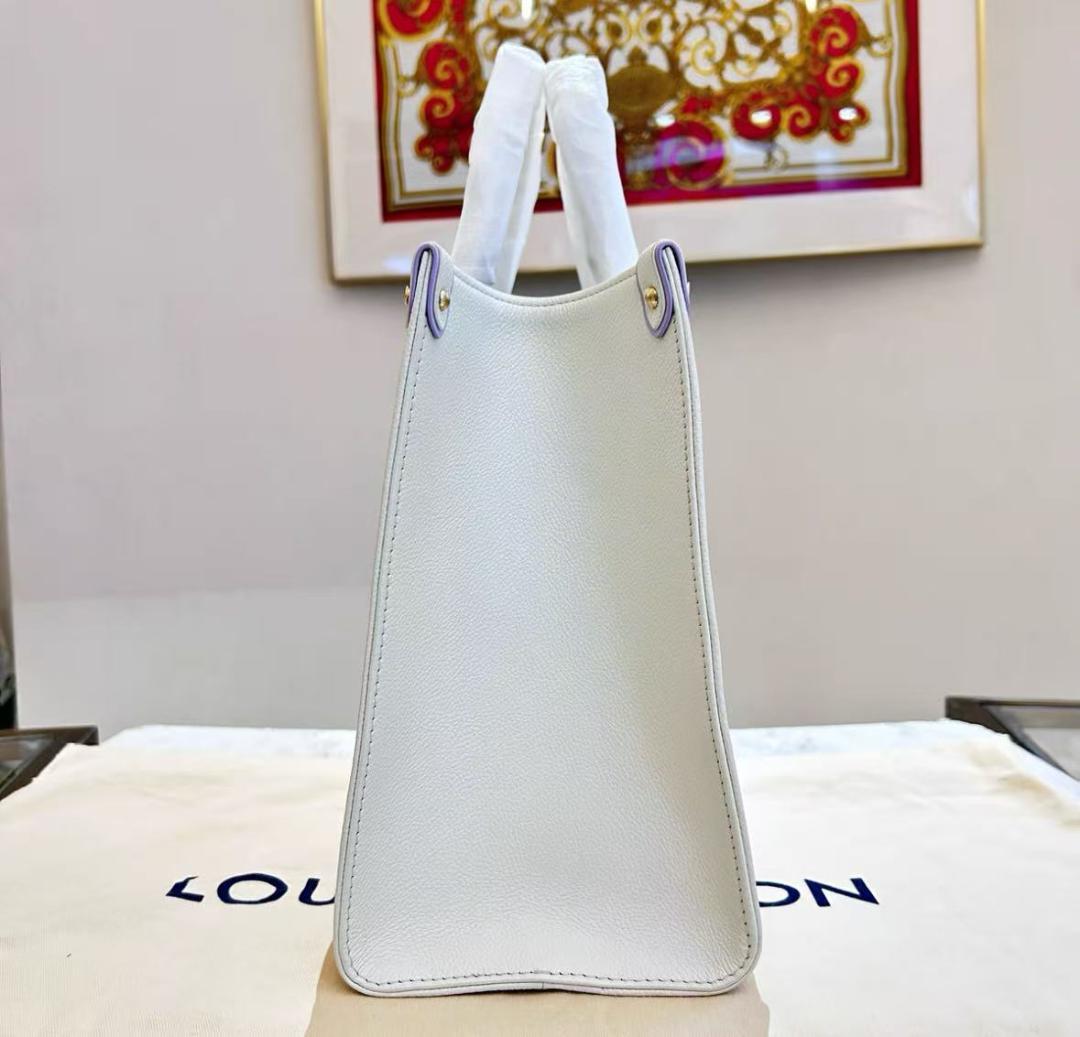 LOUIS VUITTON トートバッグ ホワイト ラベンダー rr