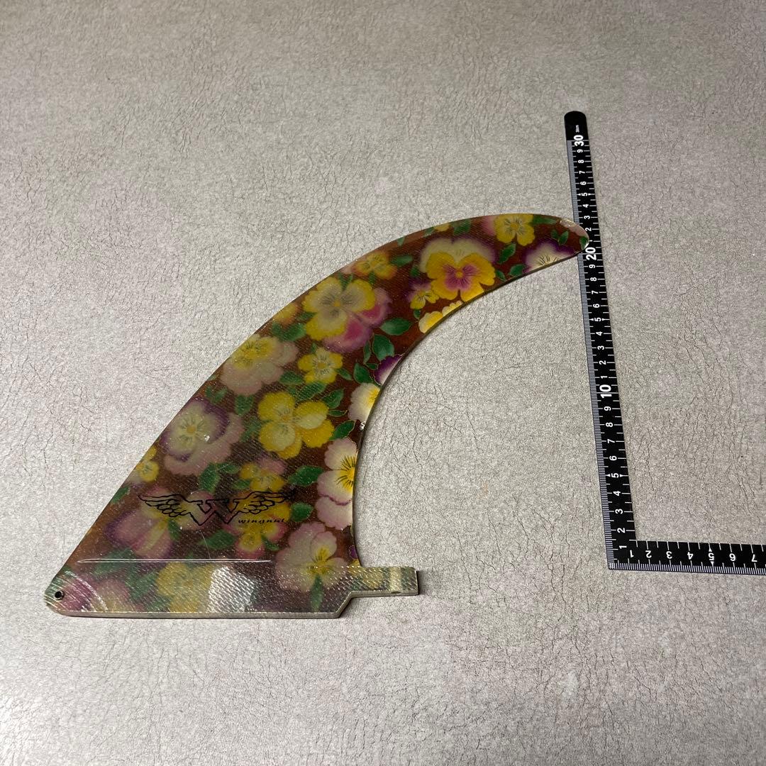 wingnut 花柄 サーフボードフィン 約23cm