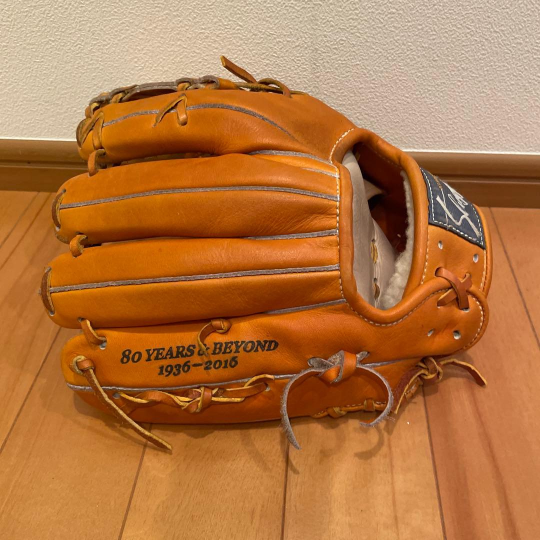 KUBOTA Slugger 80周年　軟式　内野グローブ オレンジ