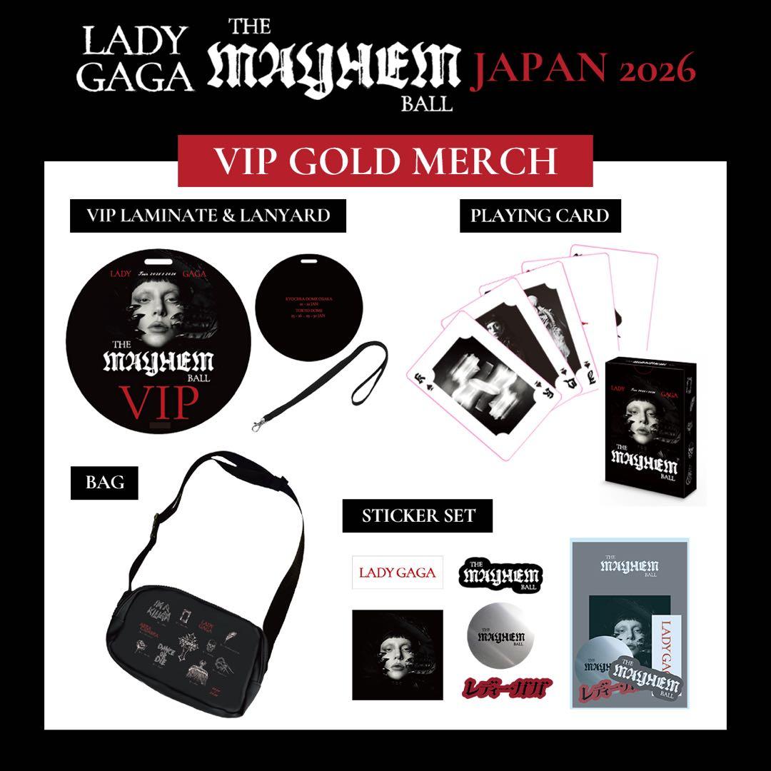 LADY GAGA VIP GOLD グッズ【フルセット】