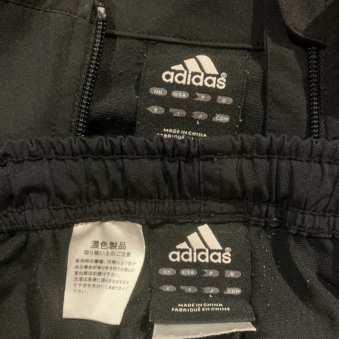 adidas　ジャージ　セットアップ　黒/白/JFA/サッカー協会　サイズL