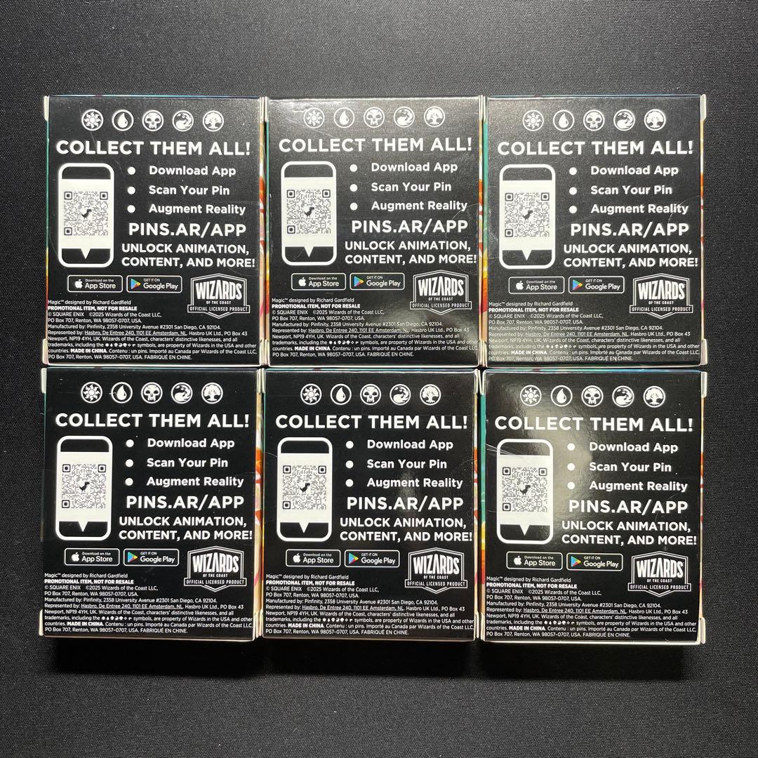 MTG FF チョコボ ピンバッジ ポストカード まとめ売り 6つずつ ②