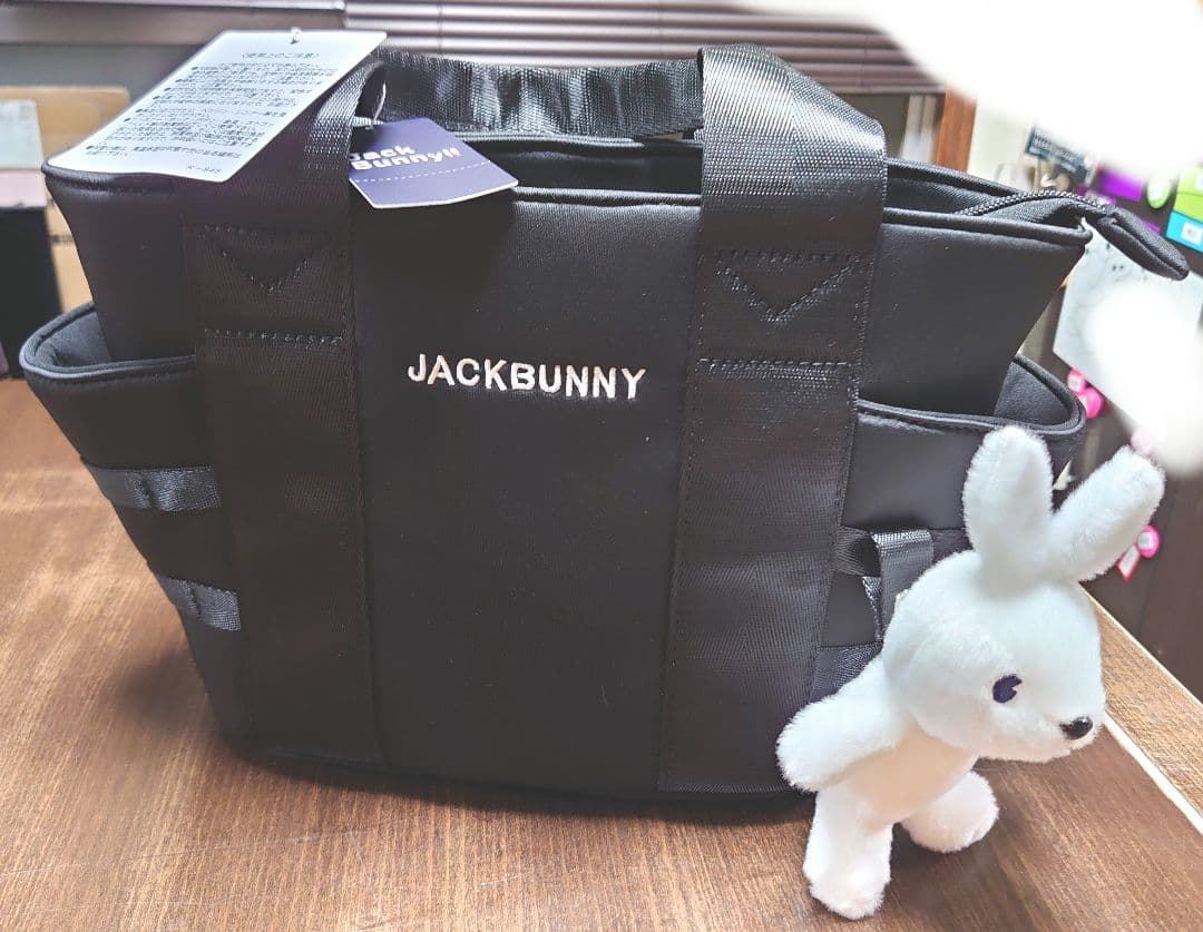 新品ジャックバニーJackBunny!!黒ゴルフバッグハンドバッグレディース