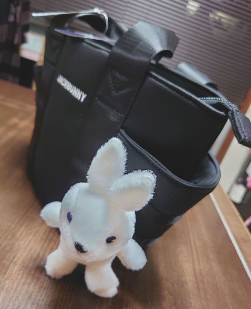 新品ジャックバニーJackBunny!!黒ゴルフバッグハンドバッグレディース