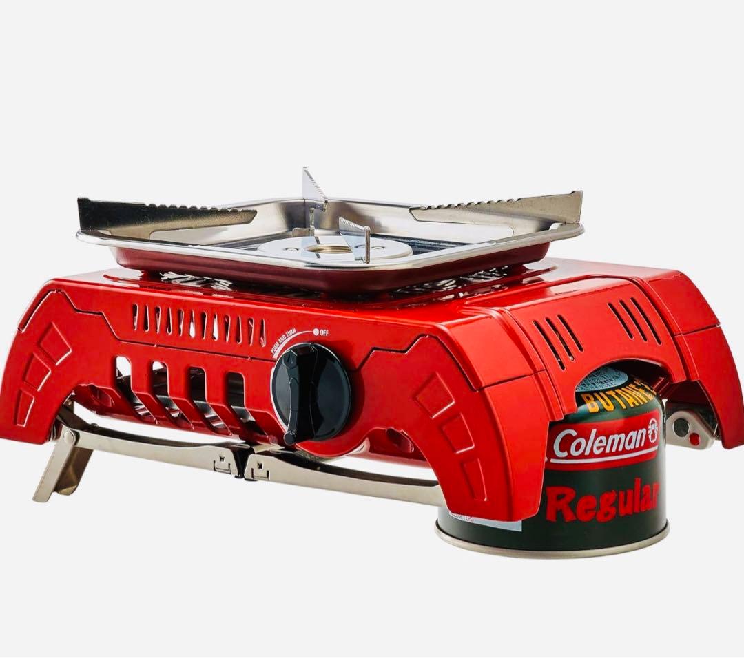 Coleman アウトドアカセットコンロ 収納ケース付き　シングルガスストーブ