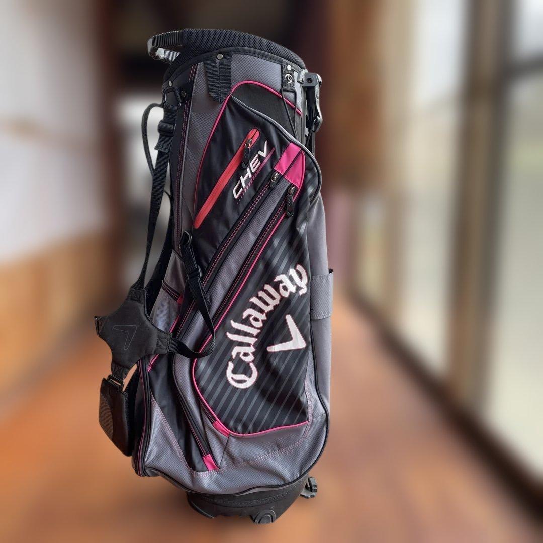 Callaway CHEV キャディバッグ グレー/ピンク