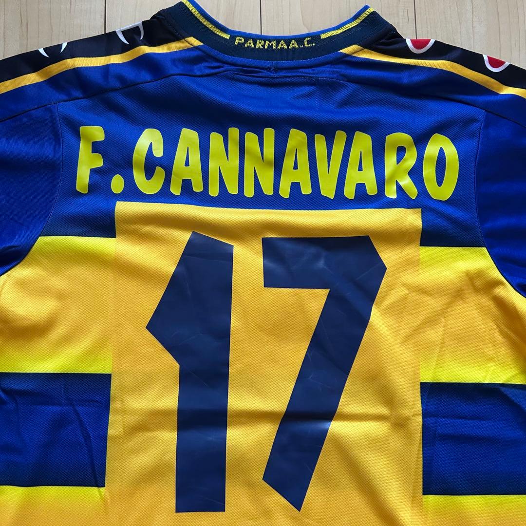 ビンテージ Champion サッカーシャツ L カンナヴァーロ パルマA.C.