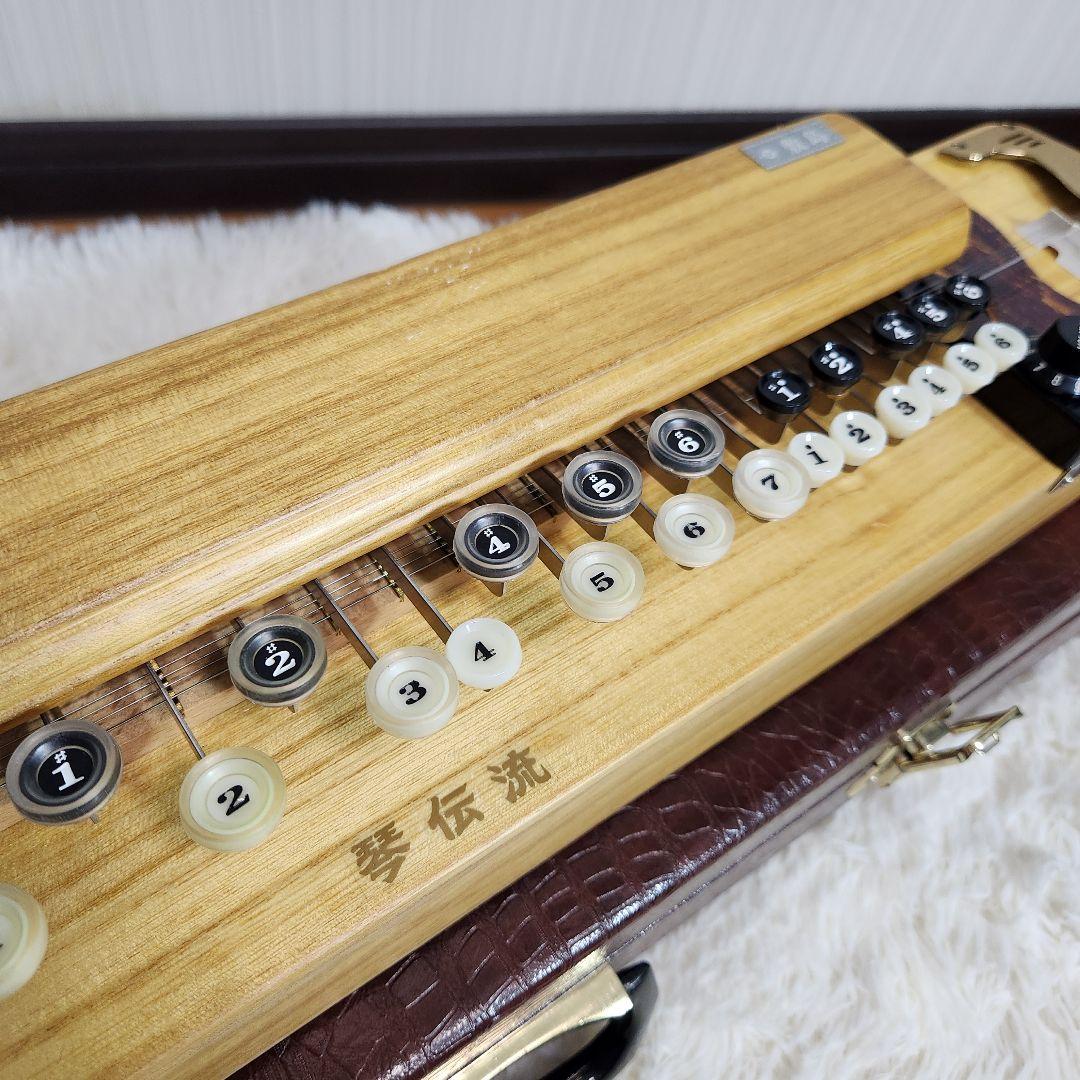 【新品5.2万円】琴伝流 敷島 クリア 総桐 大正琴