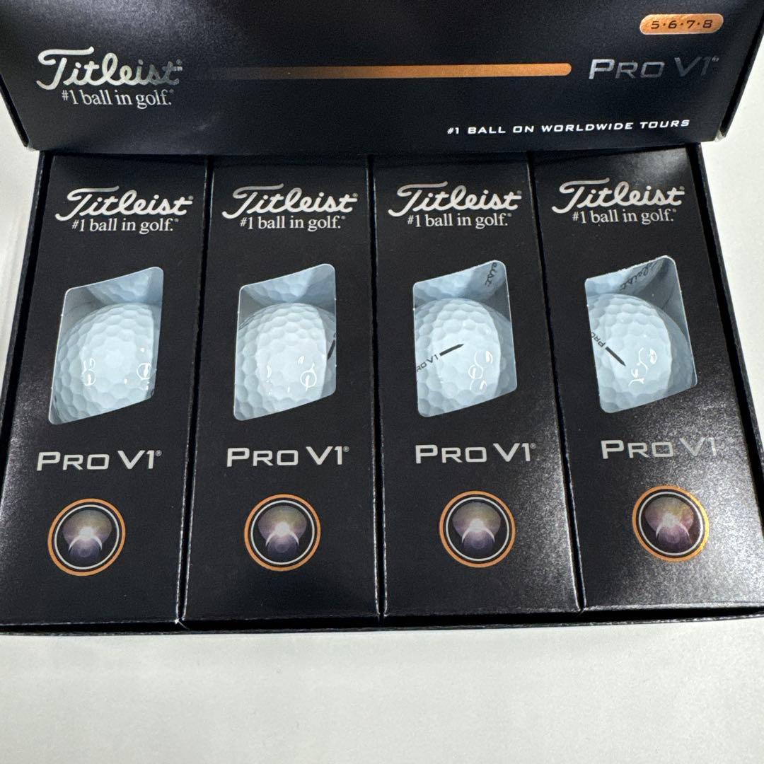 新品未使用　2025年タイトリストPRO V1 ハイN 1ダース12球日本仕様