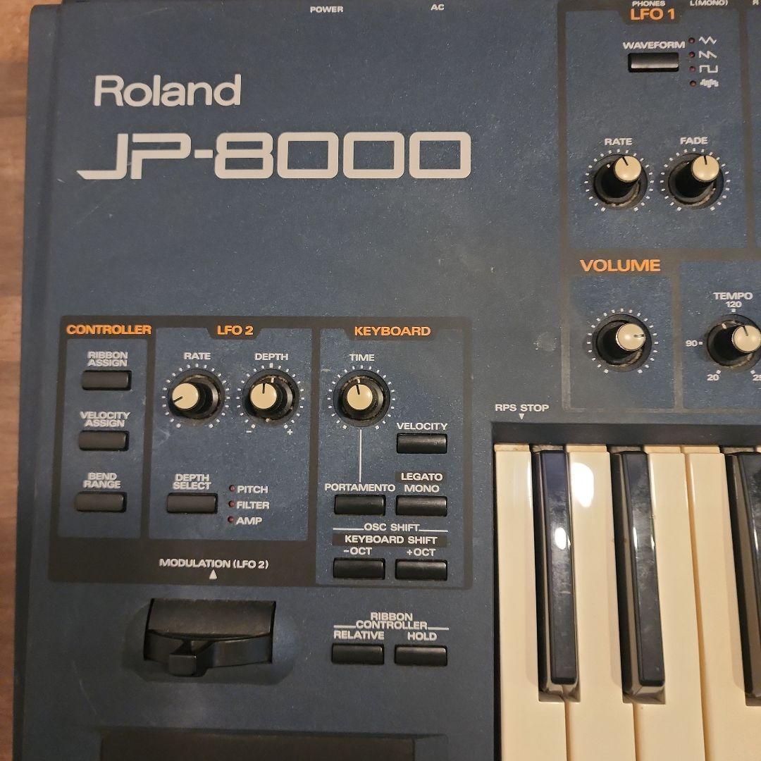 【半ジャンク品 説明書付き】Roland JP-8000 アナログシンセサイザー