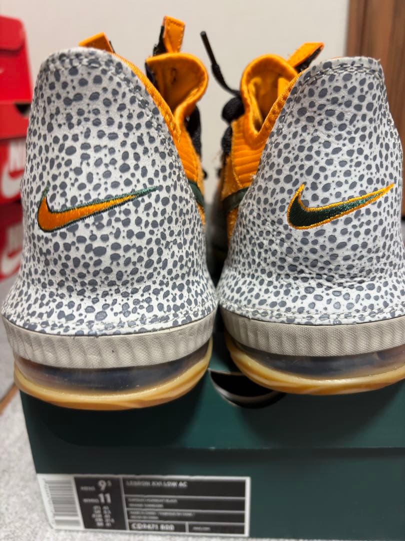 ATMOS × NIKE LEBRON 16LOW \"SAFARI\"27.5cm