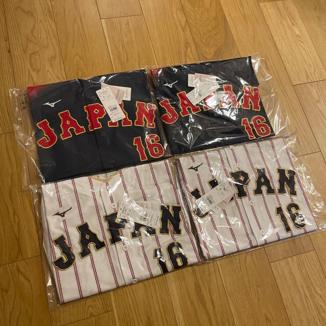L 4枚セット 大谷翔平 WBC 2026 レプリカユニフォーム 侍ジャパン