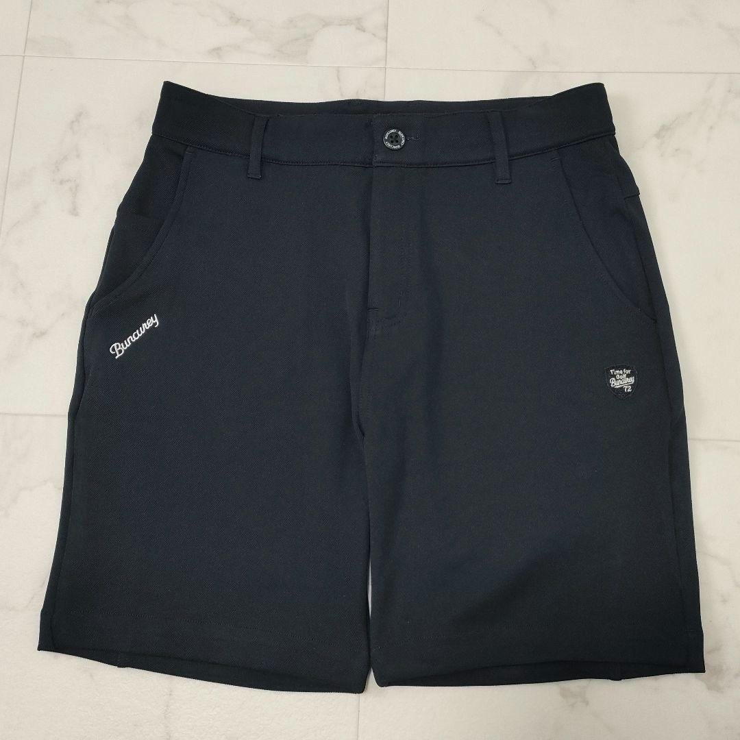 バンクレイ　ゴルフ　ハーフパンツ　ストレッチ　Dカン　ダークネイビー　ロゴ　3