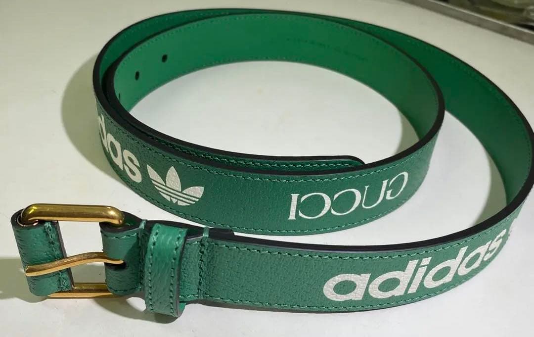 グッチ べルト adidas サイズ105 GUCCI べルト メンズ