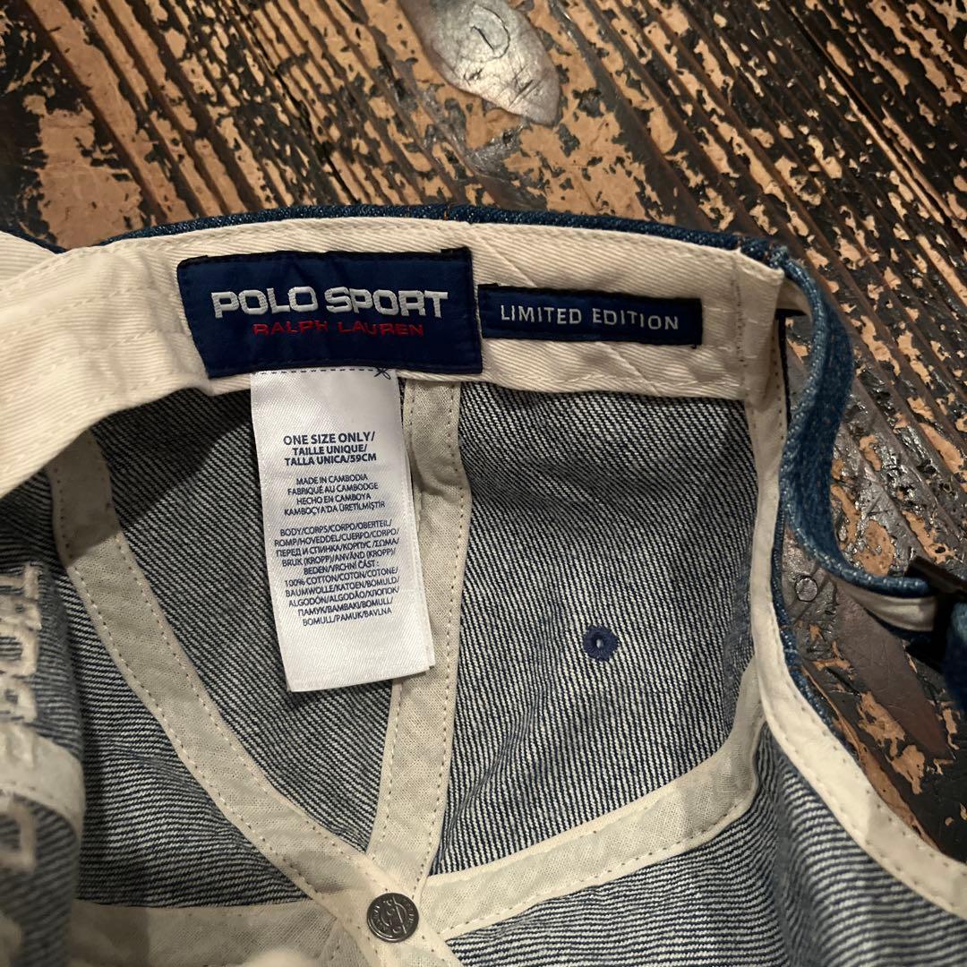 Polo Sport デニムキャップ　ポロスポーツ