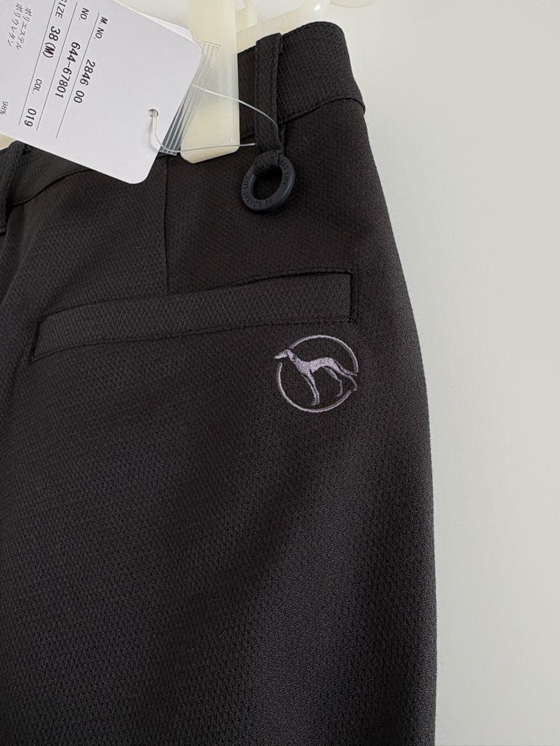 【新品タグ付】adabat ゴルフ ストレッチパンツ 38 M 黒レディース撥水