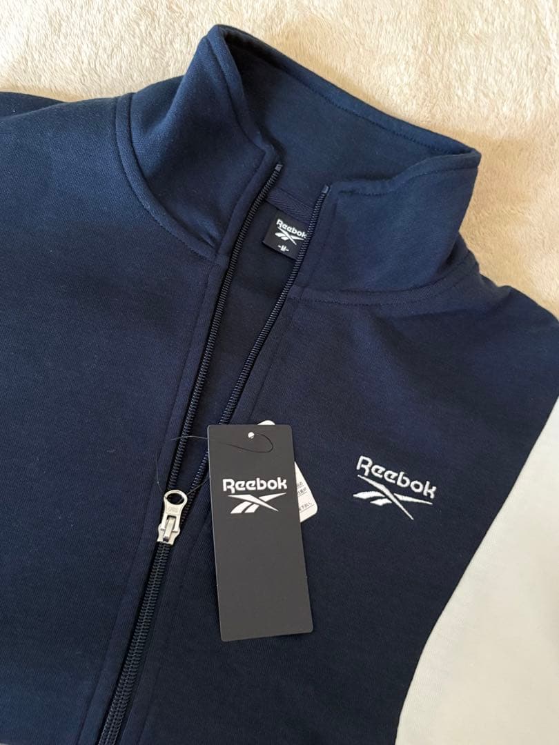 Reebok ジャケット ネイビー×ホワイト×レッド M レディース 新品