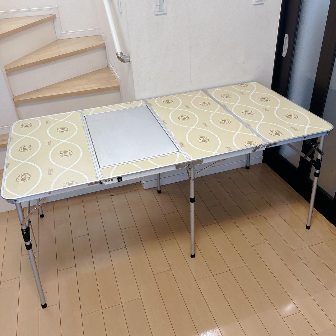 Coleman スリム四折BBQテーブル 横幅160cm