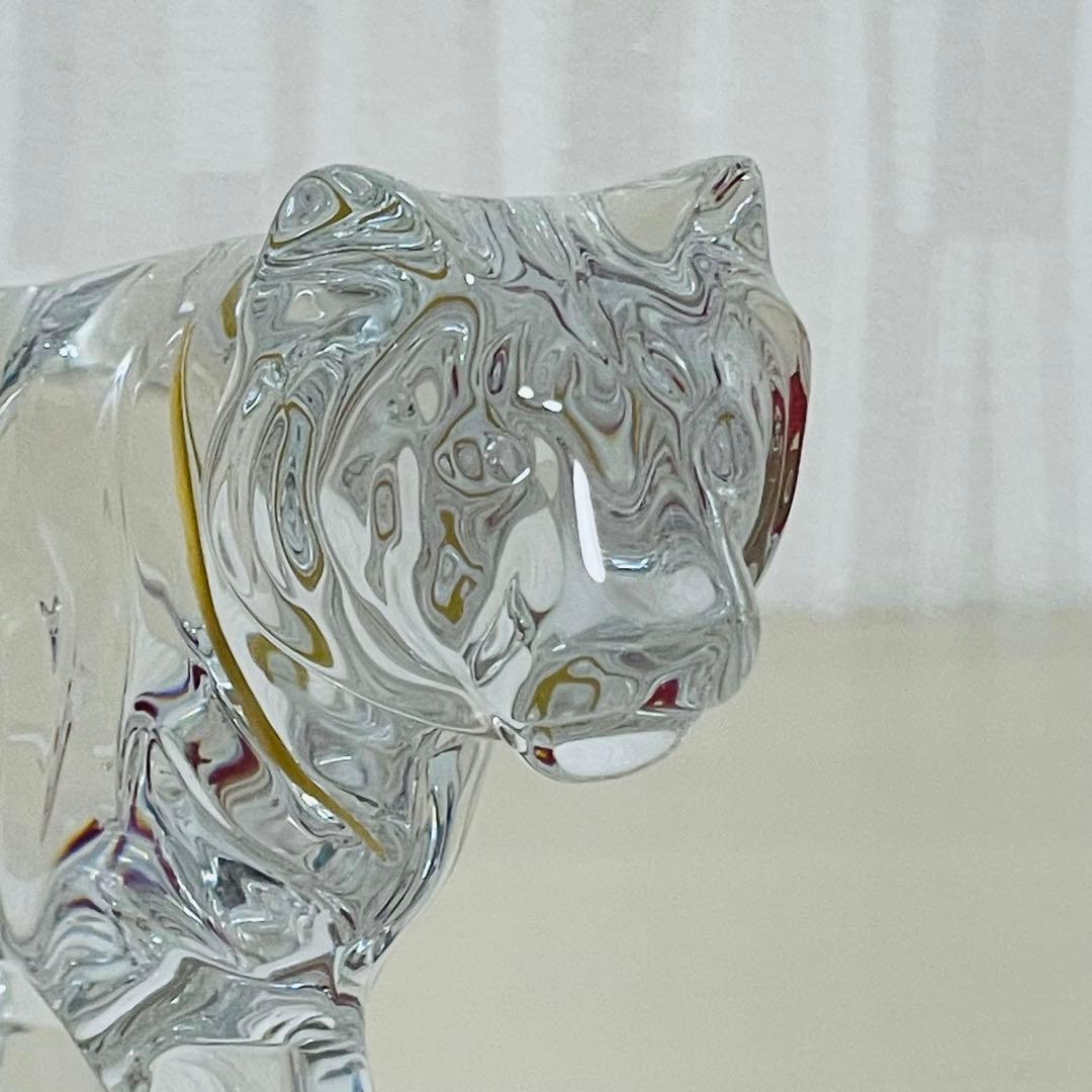 Baccarat バカラ 干支 寅 クリスタル 金彩 フィギュリン 置物