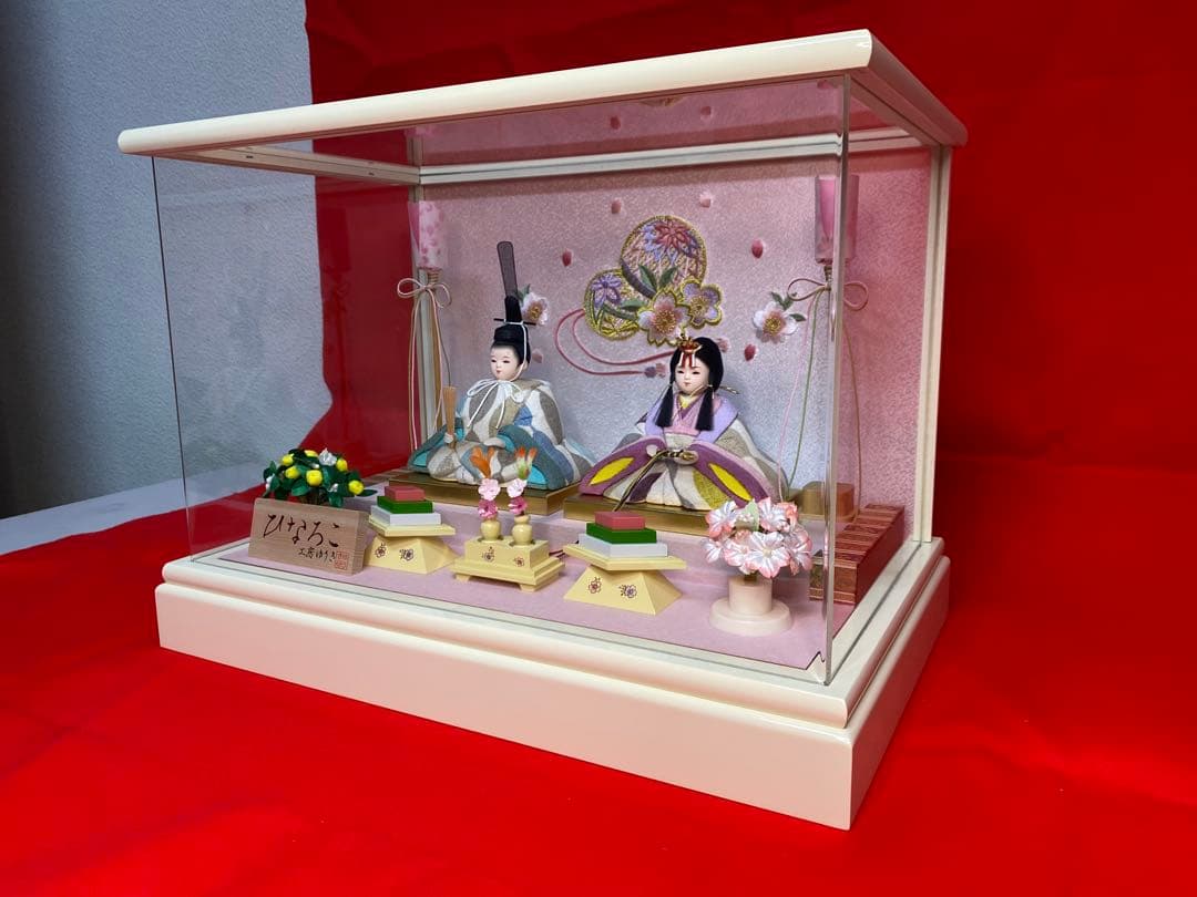 木目込み人形　アクリルケース入・ひなろこ　工房ゆうき