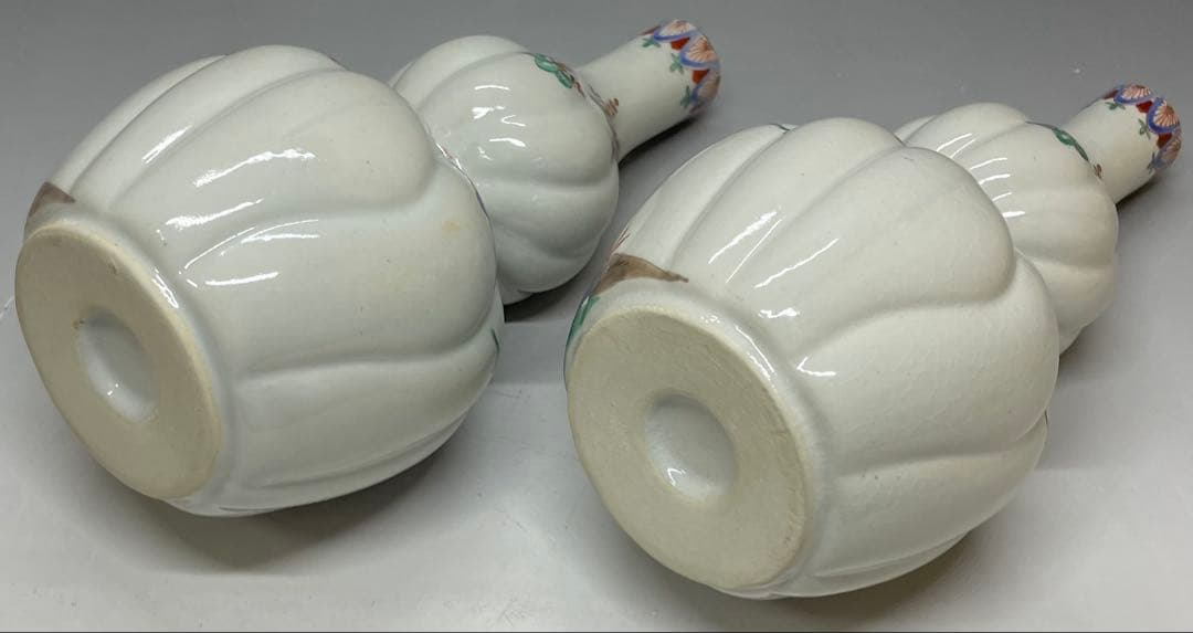 柿右衛門様式　濁手　色絵花鳥文　鳳凰文　古伊万里　四方桟共箱　共布　n2151