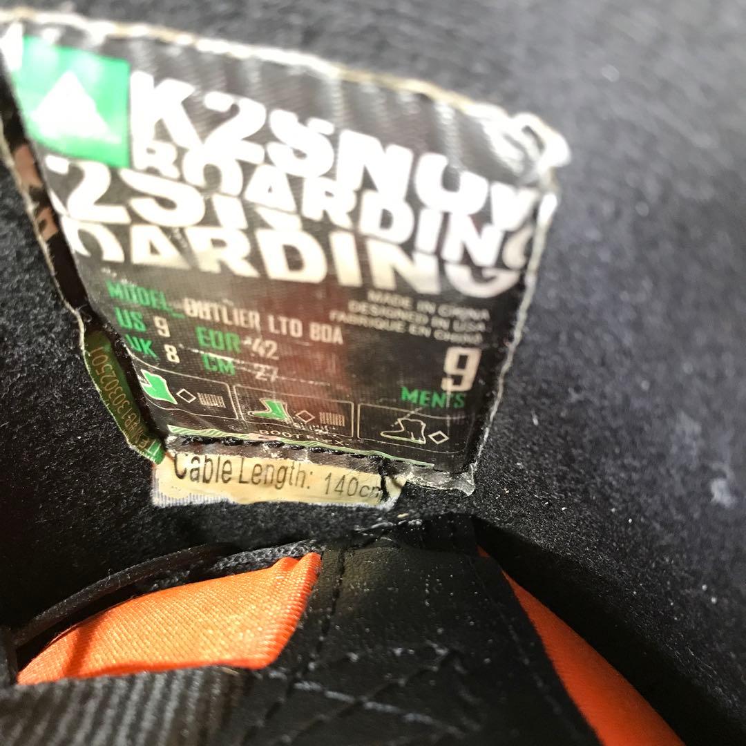 K2 Outlier Boa スノボードブーツ　キズ汚れ有り