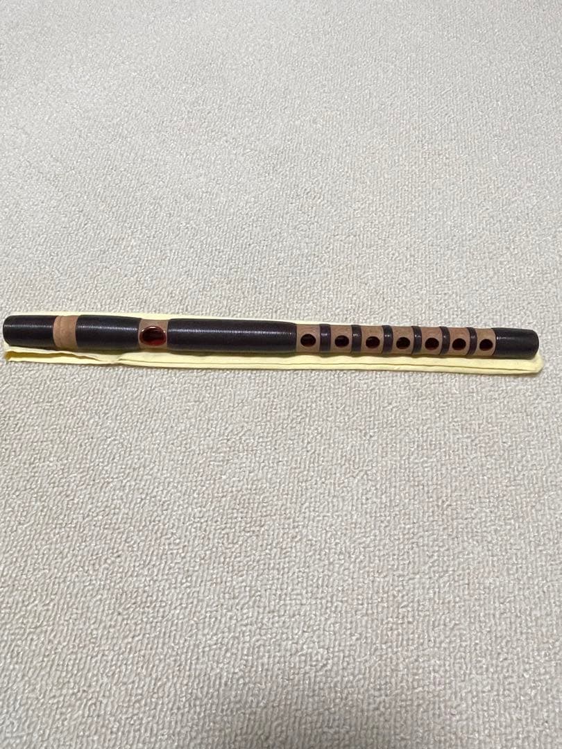 龍笛　管筒（カシュー塗）　セット