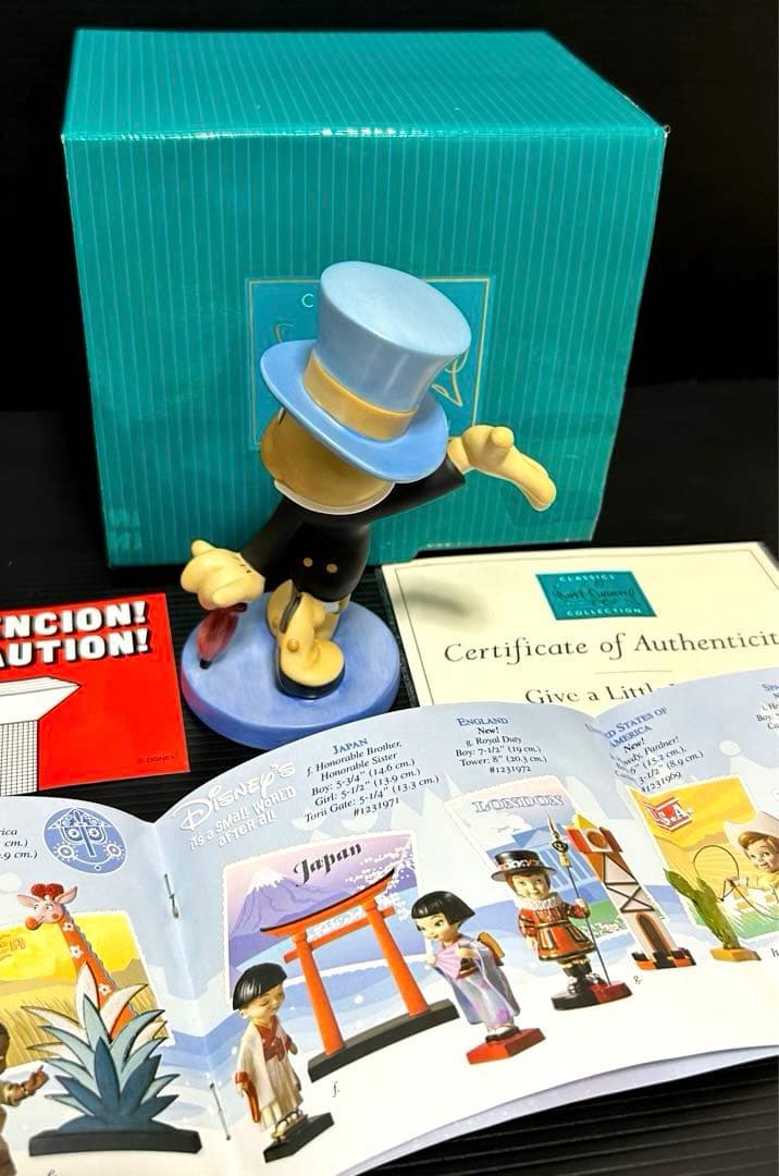 WDCC ディズニー　ピノキオ　ジミニー・クリケット　未使用保管品　証明書付き